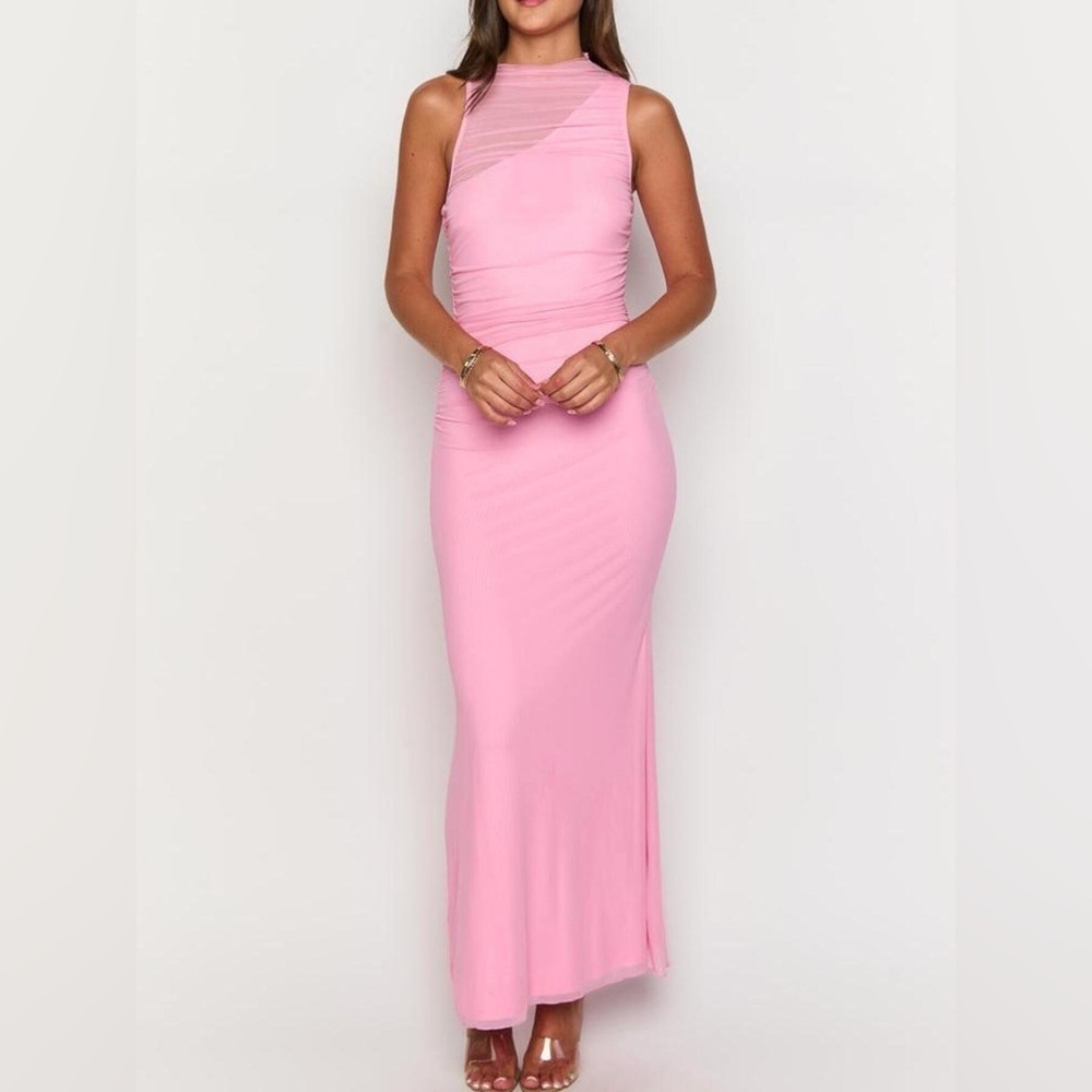 Ruched Sleeveless Bodycon Maxi Dress